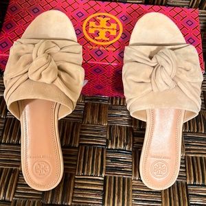 Tory Burch ~Perfect Blush~ Bow Slides 7.5m